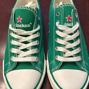Custom Heineken Oxford Style low top Green Sneakers